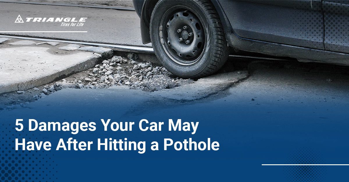 pothole damages to car